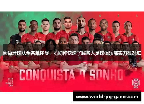 葡萄牙球队全名单详尽一览助你快速了解各大足球俱乐部实力概况汇